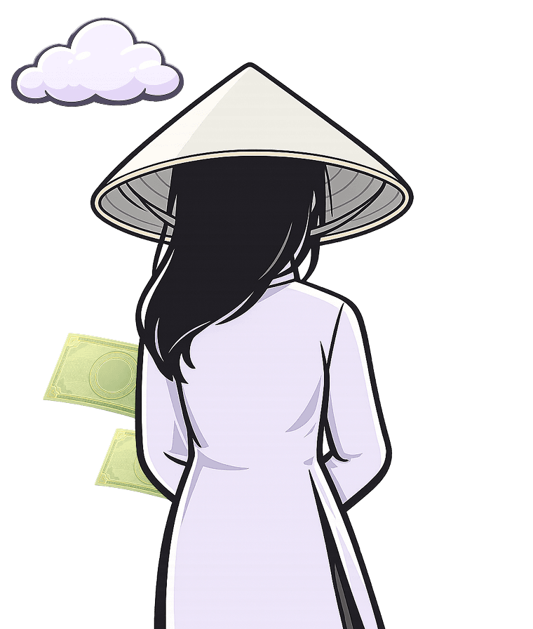 Merchant receives local currency