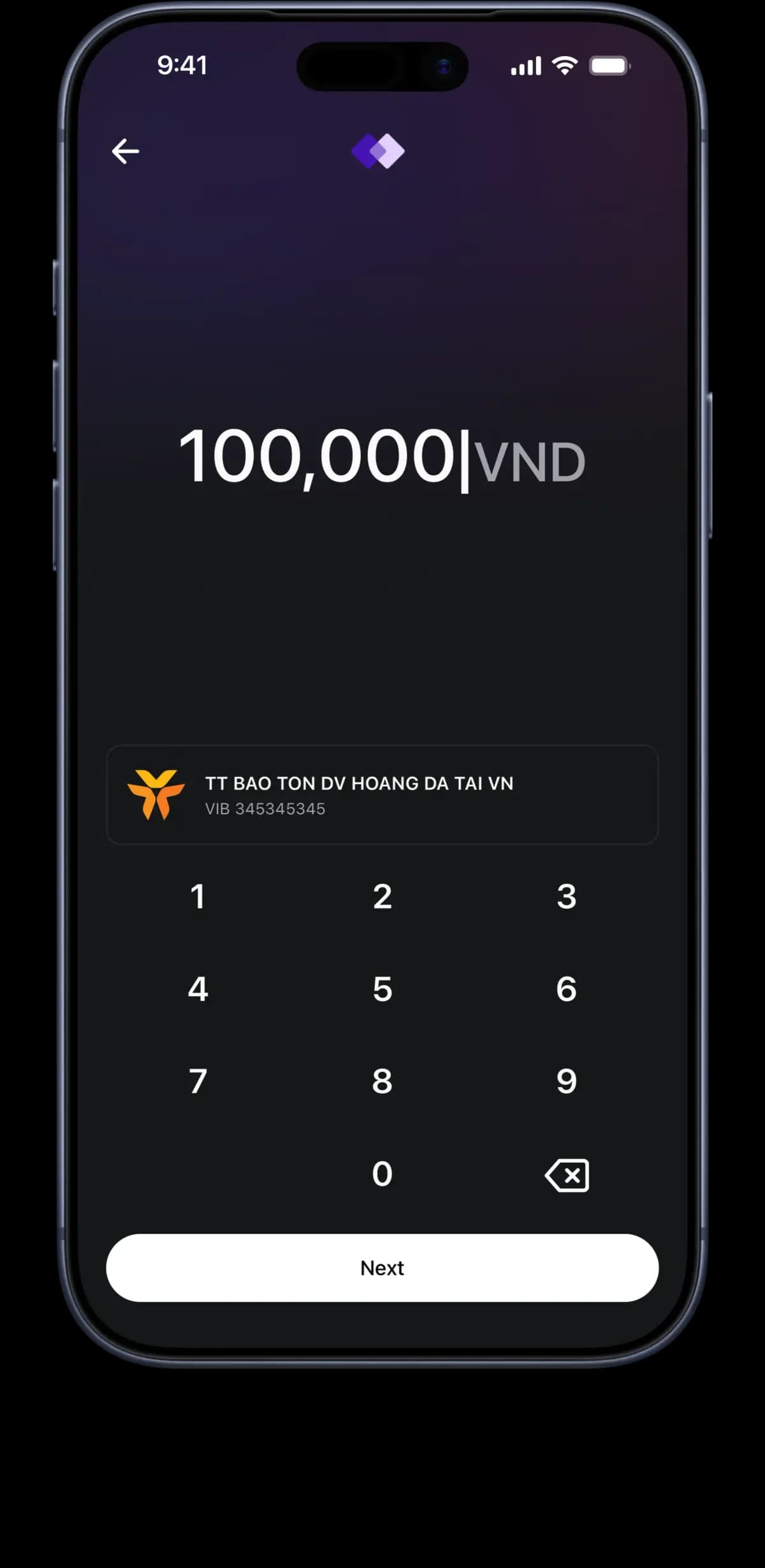 Yodl app payment screen