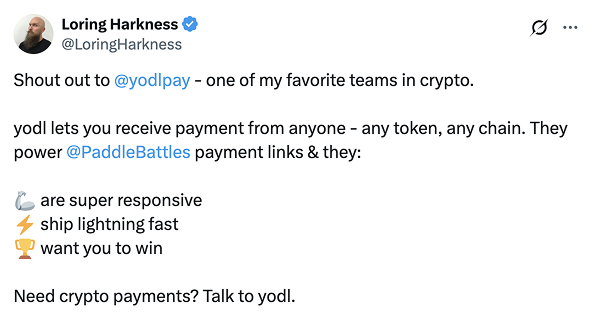 Loring Harkness Twitter testimonial